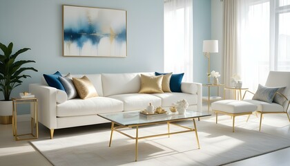 Photo interior modern design room 3d illustration