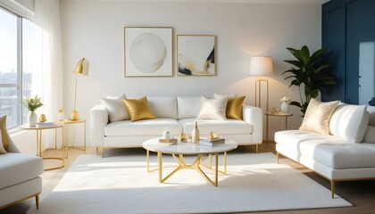 Photo interior modern design room 3d illustration