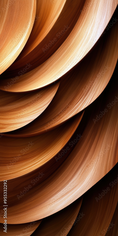 Poster the image is a close up of a piece of wood with a grain pattern. the wood appears to be aged and has