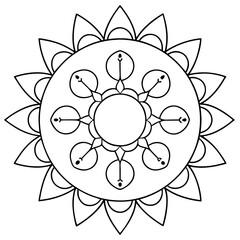 Moon Phase Mandalas Artistic Vector Illustration of Lunar Cycles