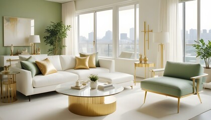 Photo interior modern design room 3d illustration