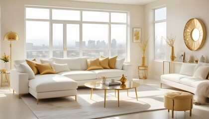 Obraz premium Photo interior modern design room 3d illustration