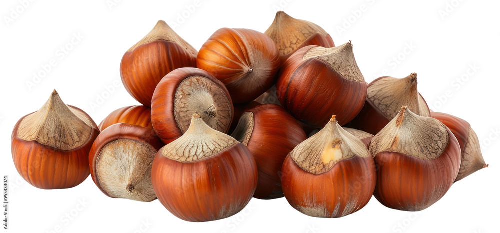 Wall mural PNG Hazelnuts vegetable produce plant.