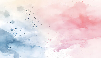 Obraz premium Soft watercolor splashes or strokes in muted tones, offering an artistic yet understated look