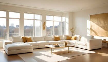 Fototapeta premium Photo interior modern design room 3d illustration