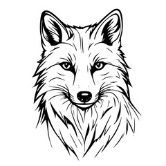 Fototapeta premium illustration of a wolf