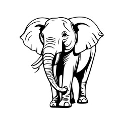 Fototapeta premium elephant illustration
