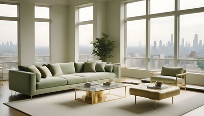 Fototapeta premium Photo interior modern design room 3d illustration