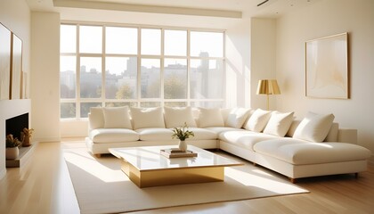 Fototapeta premium Photo interior modern design room 3d illustration