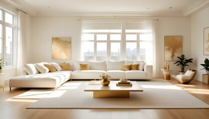 Fototapeta premium Photo interior modern design room 3d illustration