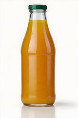 orange juice bottle mockup, Front view of orange juice glass bottle isolated on white, pineapple juice bottle
