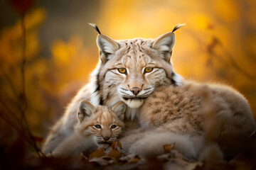 Obraz premium Lynx Animal Wild Beauty Freedom Wilderness Enchanting