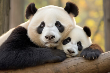 Fototapeta premium Panda Animal Wild Beauty Freedom Wilderness Enchanting