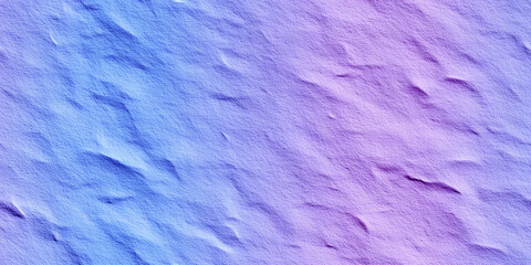 Fototapeta premium Seamless normal map watercolor paper background texture. Rough kraft card stock or canvas pattern. For bump or height mapping, adds realistic depth. 3D rendering.