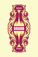 Food and beverage packaging label sticker design