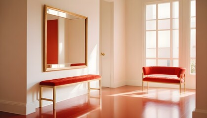 Photo interior modern design room 3d illustration