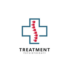 Orthopedic Logo Design with Knee Joint Symbol - Medical and Healthcare Icon