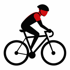  Cycle Vector, Silhouette, the silhouette of a person riding a bicycle