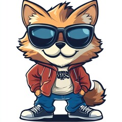 Cool Fox in Sunglasses