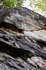 Marble Quarry, Karelia, marble, nature background.