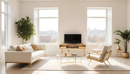 Fototapeta premium Photo interior modern design room 3d illustration