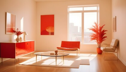 Fototapeta premium Photo interior modern design room 3d illustration