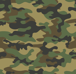 Fototapeta premium army seamless camouflage, modern military pattern, vector illustration