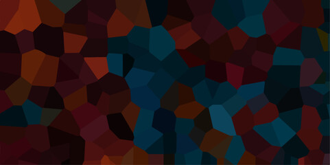 Abstract Seamless Multicolor Quartz Crystal Pixel Diagram Background. Black vector low poly cover. Dark Multicolor blue Broken Stained-Glass Background. Geometric Retro tiles pattern.	