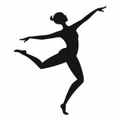 Dancing People Silhouettes Vector