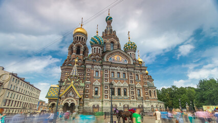 Church of the Savior on Spilled Blood timelapse hyperlapse.