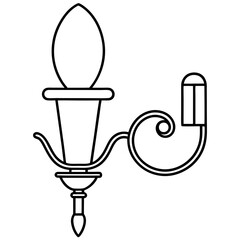 Obraz premium Wall Sconce Art Vector