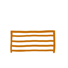 bench isolated on white