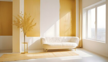 Photo interior modern design room 3d illustration