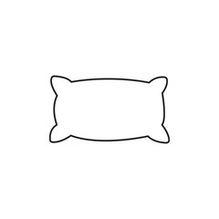 pillow glyph icon on white background. eps10