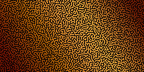 Abstract Reaction-diffusion or Turing pattern natural texture coral orange gradient colour scheme. Linear design with biological shapes. Organic lines in memphis. abstract turing organic wallpaper.	