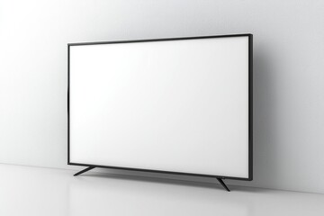 Fototapeta premium TV screen mockup on isolated background created with Generative AI
