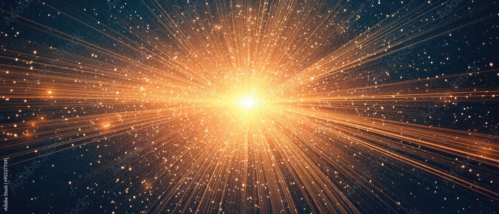 Aufkleber abstract background featuring a light burst with an explosion of rays presented in a textured line a