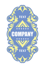 Food and beverage packaging label sticker design