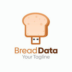 Bread Data Logo Design Template. Good for Business, Agency, Community and Organization