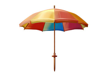 Obraz premium Standing beach umbrella on transparent background