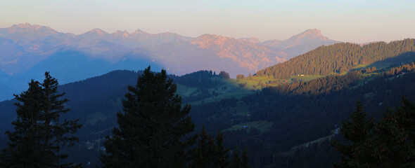 Alpine Landscape At Sunrise