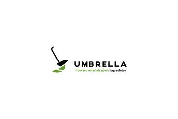 Umbrella simple logo design solution