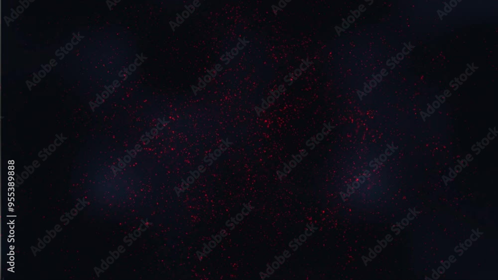 Poster abstract background fire flake particles with shining red floor particle stardust. fire dust on a bl