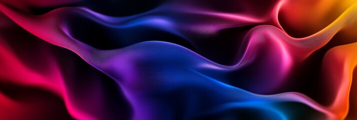 Obraz premium A mesmerizing abstract background featuring vibrant, flowing gradients in a mesh pattern. The smooth color transitions create a dynamic and elegant visual, perfect for modern designs and presentation