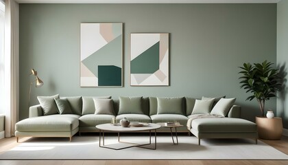 Photo interior modern design room 3d illustration