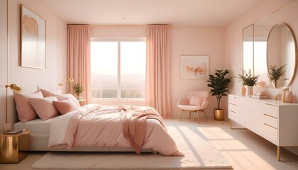 Photo interior modern design room 3d illustration
