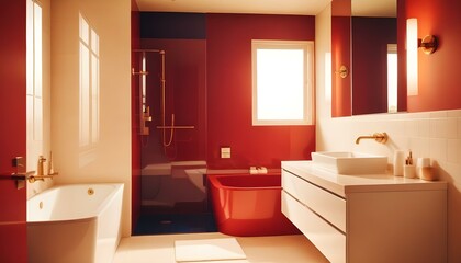 Photo interior modern design room 3d illustration