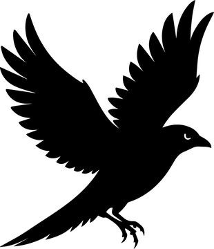 recommend clip art: Flying bird silhouette illustration