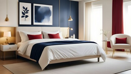 Photo interior modern design room 3d illustration