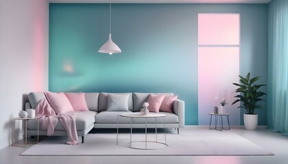 Photo interior modern design room 3d illustration